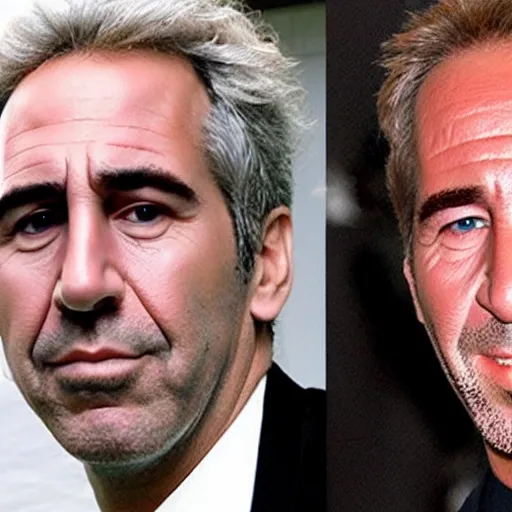 Image similar to Jeffery Epstein swaps faces with Nicholas Cage