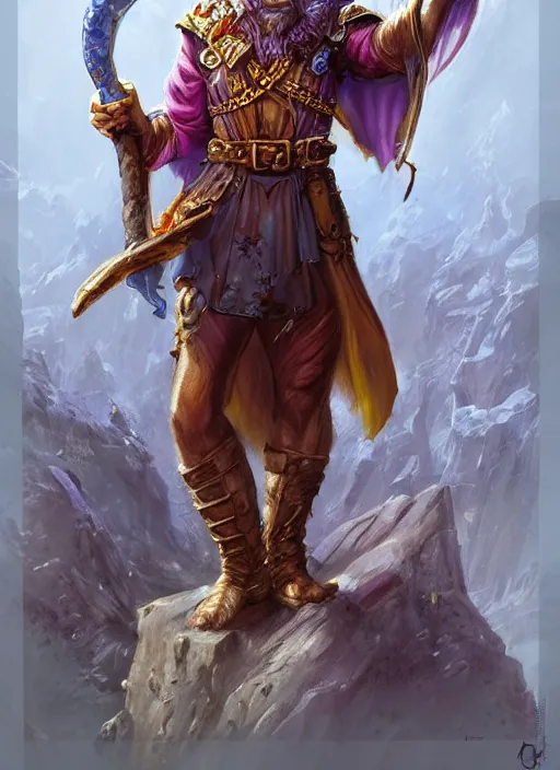 Image similar to dnd genie, ultra detailed fantasy, dndbeyond, bright, colourful, realistic, dnd character portrait, full body, pathfinder, pinterest, art by ralph horsley, dnd, rpg, lotr game design fanart by concept art, behance hd, artstation, deviantart, hdr render in unreal engine 5