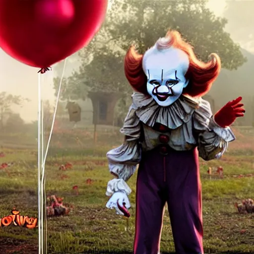 Image similar to Pennywise as Willy Wonka 4K quality super realistic