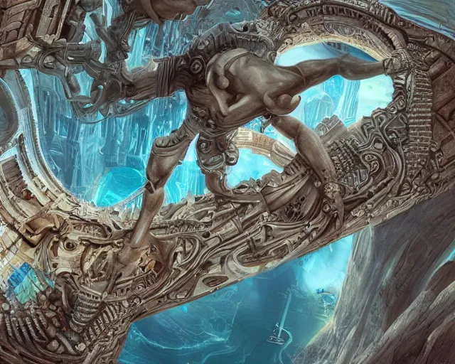 Prompt: Angel, an infinity of possibilities, insanely detailed, concept art, Atlantis kingdom, hope