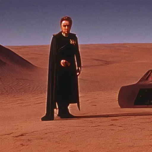 Prompt: Christopher Walken as Emperor Shaddam IV in Dune