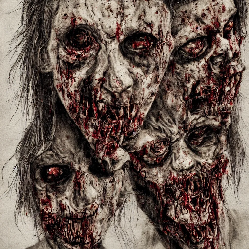 Image similar to zombie portrait
