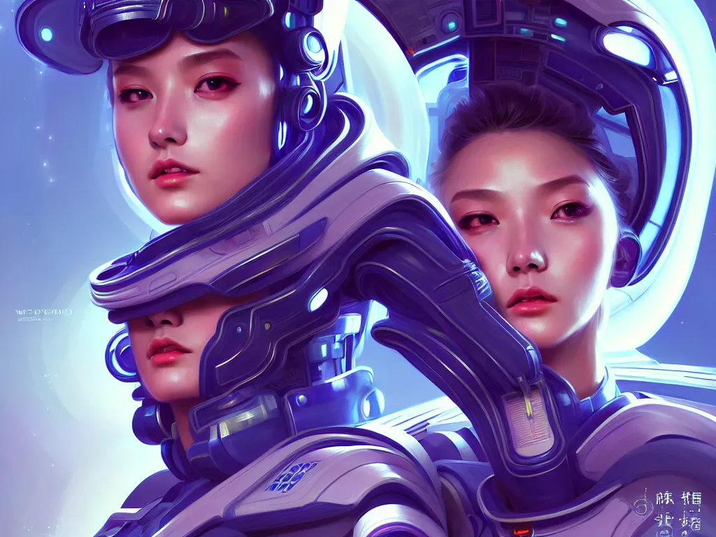 Prompt: portrait futuristic planet jupiter police uniform female, in a future huge spaceship internal, neon light, ssci - fi and fantasy, intricate and very very beautiful and elegant, highly detailed, digital painting, artstation, concept art, smooth and sharp focus, illustration, art by tan zi and ayanamikodon and alphonse mucha and wlop