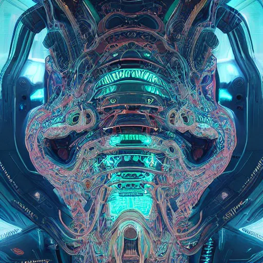 Prompt: portrait of a squid monster. intricate abstract. cyberpunk, intricate artwork. neon eyes, by Tooth Wu, wlop, beeple. octane render, trending on artstation, greg rutkowski very coherent symmetrical artwork. cinematic, hyper realism, high detail, octane render, 8k, minimalistic, hyperrealistic surrealism, award winning masterpiece with incredible details, a surreal vaporwave liminal space, highly detailed, trending on ArtStation