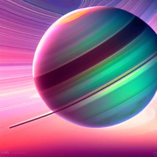 Prompt: Planet Saturn, digital art, Artstation, 4K