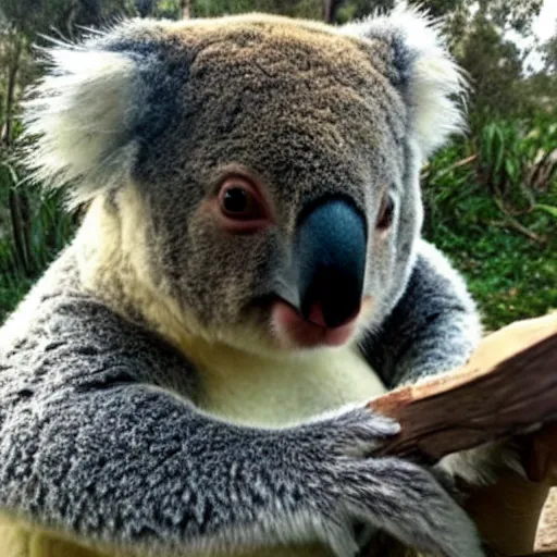 Image similar to koala tinder selfie