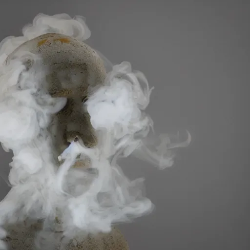 Image similar to man made of smoke in the style of no known artistic, trending nowhere