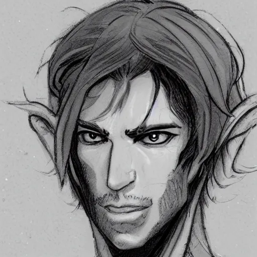 Prompt: Character portrait, face close up: Human Male Peace Domain Cleric. Peace will conquer all. Looks like Josh Brolyn. In the style of Ralph Horsley
