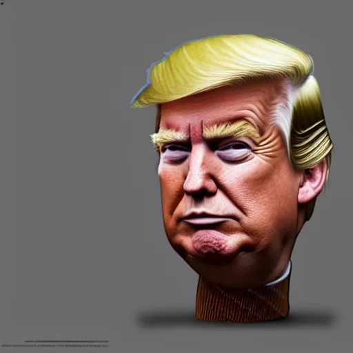 Image similar to donald trump is a stump, hyperdetailed, artstation, cgsociety, 8 k