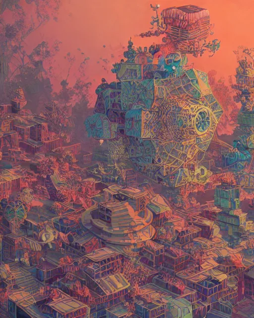 Image similar to highly detailed vfx of icosahedron, global illumination, detailed and intricate environment by james jean, victo ngai and tristan eaton