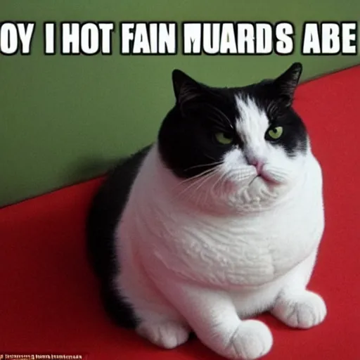 funny fat cat pictures captions
