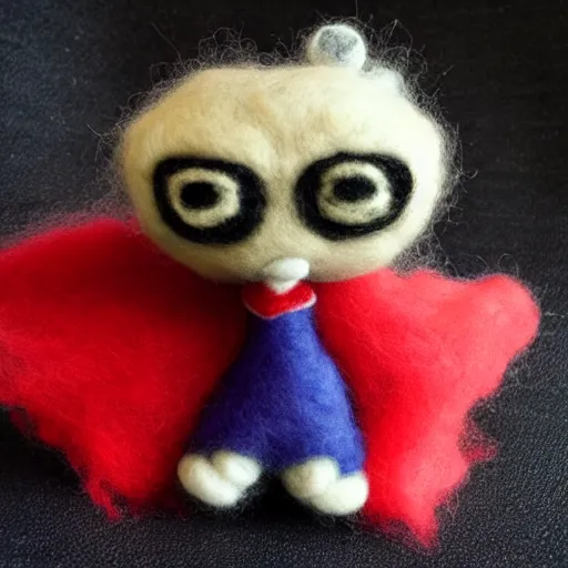 Image similar to a needle felted bayonetta, needle felting art.