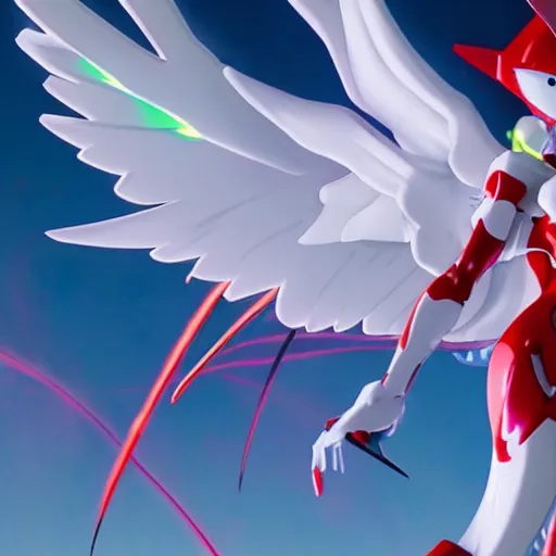 Image similar to evangelion angel invaders blazing wings 4 k path traced high definition detailed artstation realistic trending dramatic lighting hyperrealism bokeh focus high frequency noise