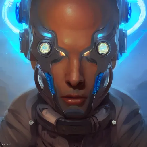 Image similar to portrait of a handsome cybernetic male, cyberpunk concept art by pete mohrbacher and artgerm and wlop and greg rutkowski and deathburger, digital art, highly detailed, intricate, sci-fi, sharp focus, Trending on Artstation HQ, deviantart, unreal engine 5, 4K UHD image