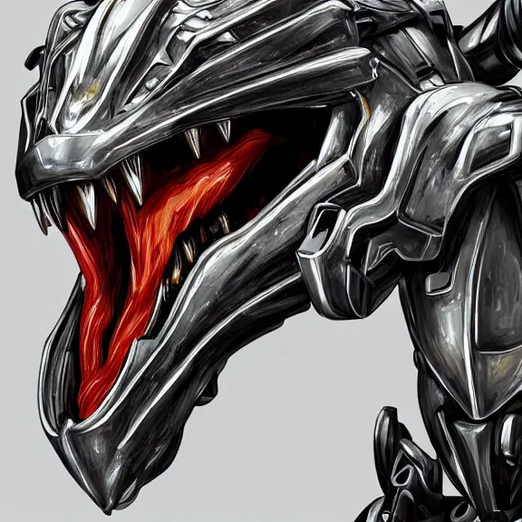 Prompt: close up detailed mawshot of a perfect elegant beautiful stunning anthropomorphic hot robot mecha female dragon, with sleek silver metal armor, glowing OLED visor, looking the camera, eating camera pov, open dragon maw being highly detailed and hot and humid and living, pov camera looking into the maw, food pov, micro pov, prey pov, vore, dragon vore, digital art, pov furry art, anthro art, furry, warframe art, high quality, 8k 3D realistic, dragon mawshot art, maw art, macro art, micro art, dragon art, Furaffinity, Deviantart, Eka's Portal, G6