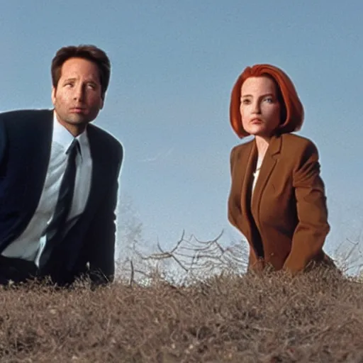 Image similar to Mulder and scully as geese