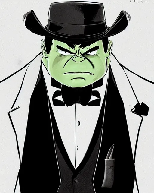 Prompt: hulk in a tuxedo, dapper hulk, fantasy concept art, stunning visuals, creative, cinematic, ultra detailed