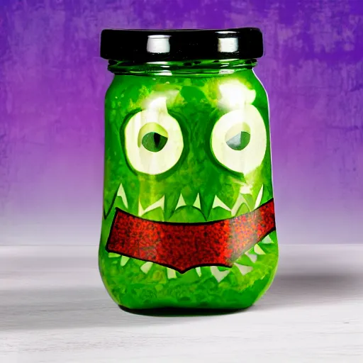 Image similar to photo of pickle superhero