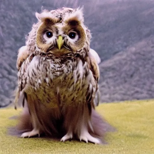 Image similar to photograph of an owlbear