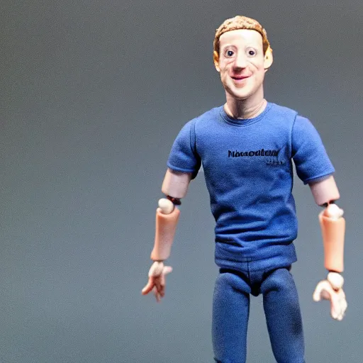 Prompt: Mark Zuckerberg as a neca figure