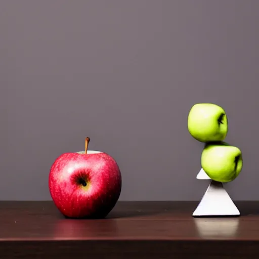 Image similar to balance with one apple