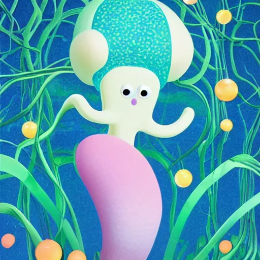 Image similar to squidward by chiho aoshima