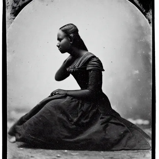 Image similar to clear photography of a beautiful princess sitting down, circa 1 8 6 3