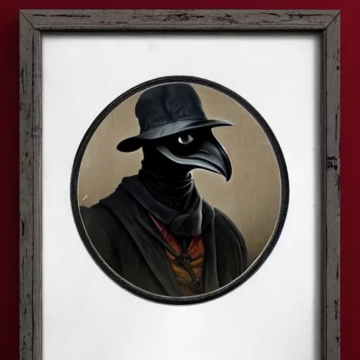 Image similar to A plague doctor portrait by Norman Rockwell masterpiece, octane trending on cgsociety, Extremely detailed, 8k, profile picture