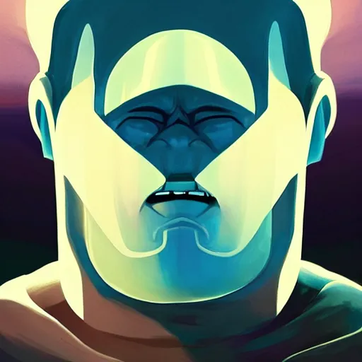 Image similar to face icon stylized minimalist the thing from another world 1 9 5 1, loftis, cory behance hd by jesper ejsing, by rhads, makoto shinkai and lois van baarle, ilya kuvshinov, rossdraws global illumination