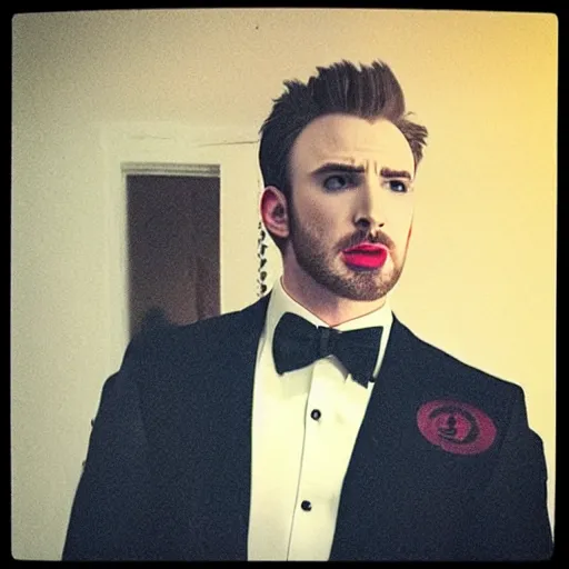 Image similar to chris evans as a vampire