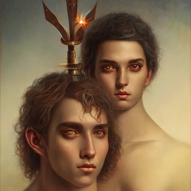 Prompt: portrait of a magical latin boy, art by tom bagshaw and manuel sanjulian