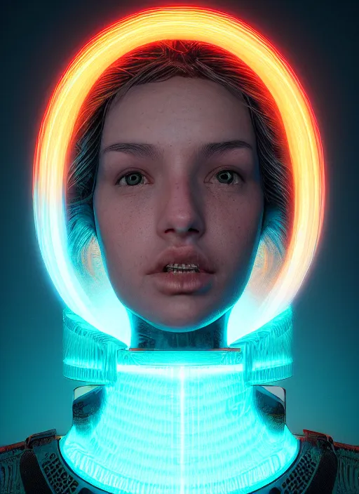 Image similar to glowwave portrait of air cleaner from 1 9 8 0 s, au naturel, hyper detailed, digital art, trending in artstation, cinematic lighting, studio quality, smooth render, unreal engine 5 rendered, octane rendered, art style by klimt and nixeu and ian sprigger and wlop and krenz cushart.