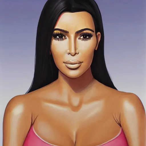 Image similar to portrait of kim kardashian as danae