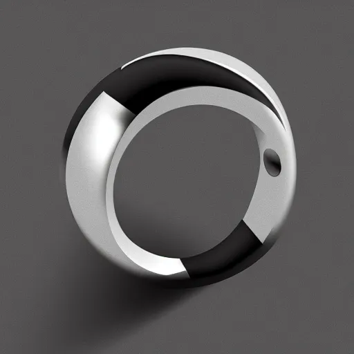 Prompt: a black and white neon ring, photorealistic, 4k, award-winning