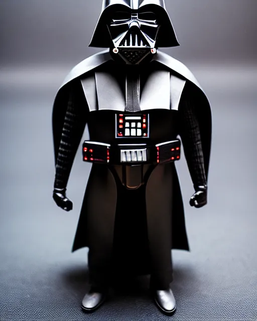 Image similar to an origami darth vader by akira yoshizawa, realistic, very detailed, complex, intricate, studio lighting, bokeh, sigma 5 0 mm f 1. 4