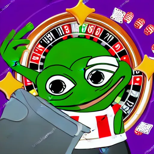 Prompt: pepe crowd in casino, gambling, casino, detailed, realistic