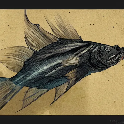 Prompt: a fish in the style of Greg Rutkowski