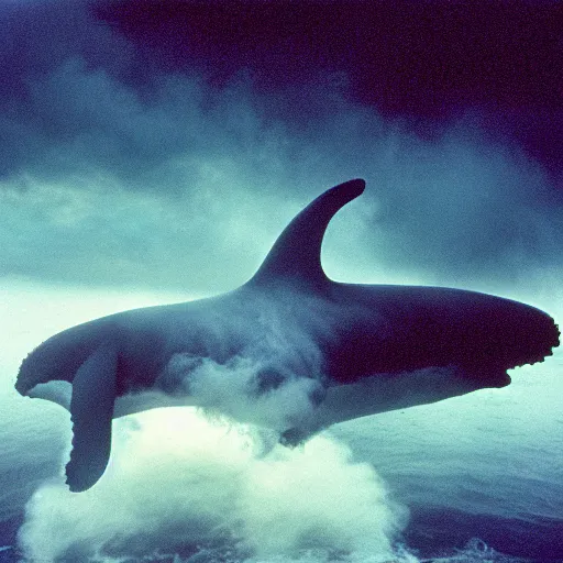 Prompt: thick clouds, moody, smoke, colorized,!!! whale sunk on the ocean floor, dramatic light, ultrafine, hyperrealistic, 3 2 k, 3 5 mm film still, movie