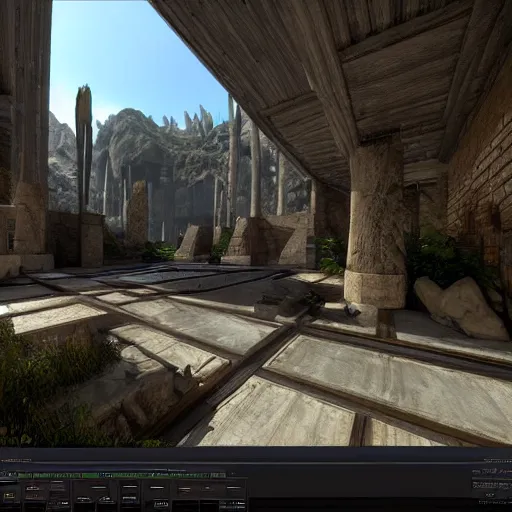 Image similar to quake episode 1 level 1 rendered in unreal engine 5, hyper detail, realistic