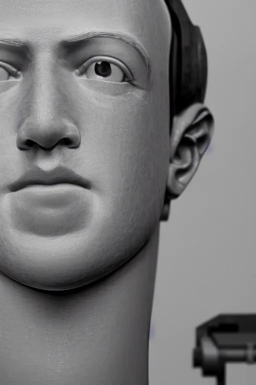 Prompt: mark zuckerberg as a robot, photorealistic, cinematic lighting, highly detailed, very intricate, by hr geiger