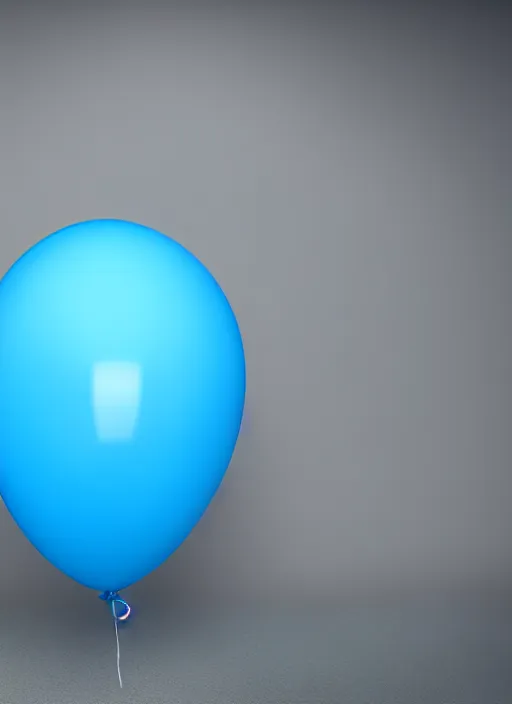 Image similar to photo of a punk blue balloon wearing a lab coat, highly detailed, sharp focus, octane render