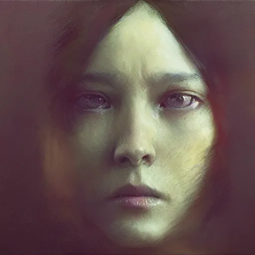 Image similar to the invisible artist by ruan jia, portrait