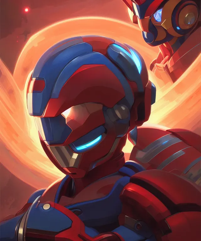 Prompt: proto man, mega man X portrait, sci-fi, fantasy, intricate, elegant, highly detailed, digital painting, artstation, concept art, smooth, sharp focus, illustration, art by artgerm and greg rutkowski and alphonse mucha