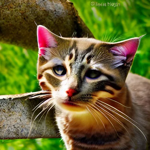 Image similar to a feline carp - cat - hybrid, animal photography, wildlife photo