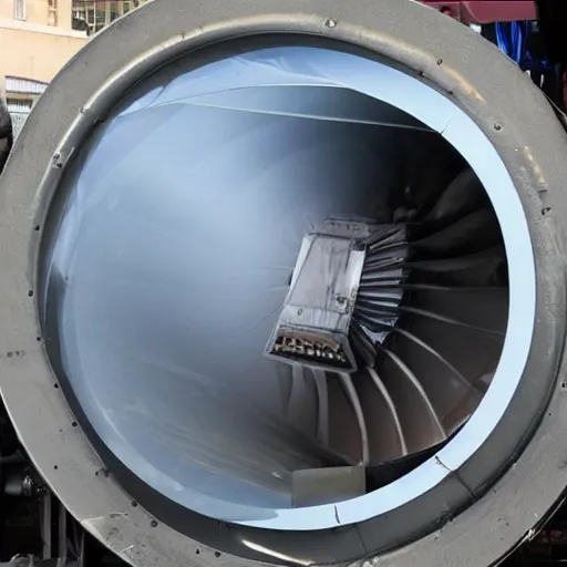 Image similar to see through jet engine