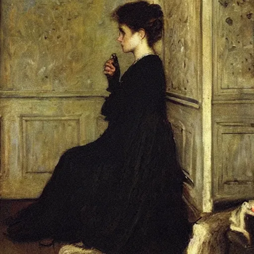 Image similar to ghost by alfred stevens