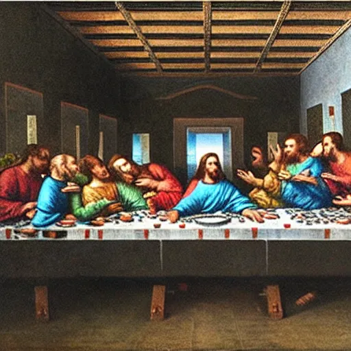 Image similar to last supper