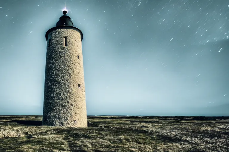 Prompt: photo of Fårö Gotland Norsta Auren in the style of interstellar