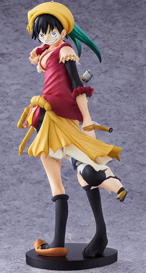 Image similar to anime, one piece, nico, cosplay, figurine, detailed product photo