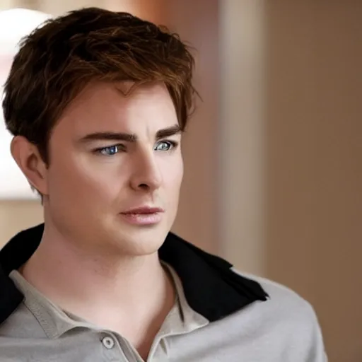 Image similar to A still of Seth MacFarlane as Carlisle Cullen in Twilight (2008), golden eyes